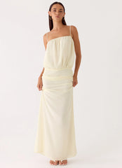 Citrus Kiss Maxi Dress - Baby Yellow