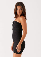 Karlina Lace Mini Dress - Black