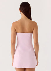 Della Strapless Mini Dress - Pink