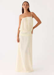 Citrus Kiss Maxi Dress - Baby Yellow