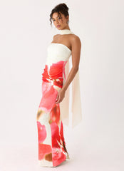 Libra Maxi Dress - Porcelain Rose