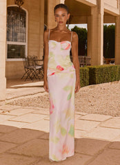 Burning Up Maxi Dress - Floral Romance