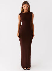 Earthbound Muse Maxi Dress - Chocolate