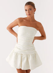 Ray Of Light Mini Dress - White