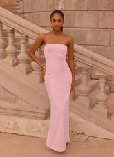 Monelise Strapless Maxi Dress - Pink