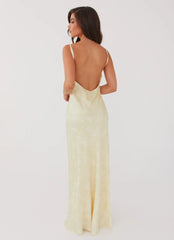 Sorrento Sun Maxi Dress - Yellow Floral