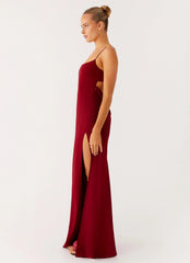 Alouette Maxi Dress - Burgundy