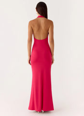 Emiliana Maxi Dress - Red Magenta