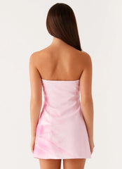 Sugar Rush Strapless Mini Dress - Pink