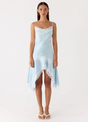 Starla Midi Dress - Pale Blue