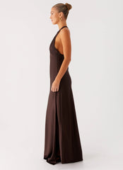 Angie Maxi Dress - Chocolate