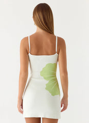 Deimia Knit Mini Dress - White