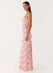 Vamonos Maxi Dress - Porcelain Rose