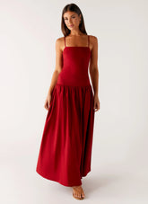 Vince Cami Maxi Dress - Deep Red