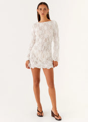 Mia Long Sleeve Dress - Ivory