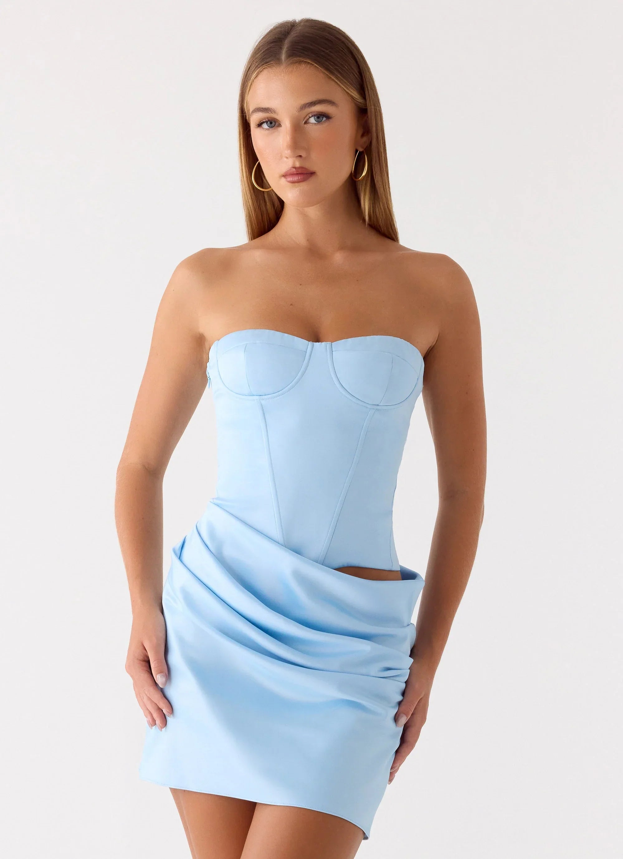 Cosmala Mini Dress - Baby Blue
