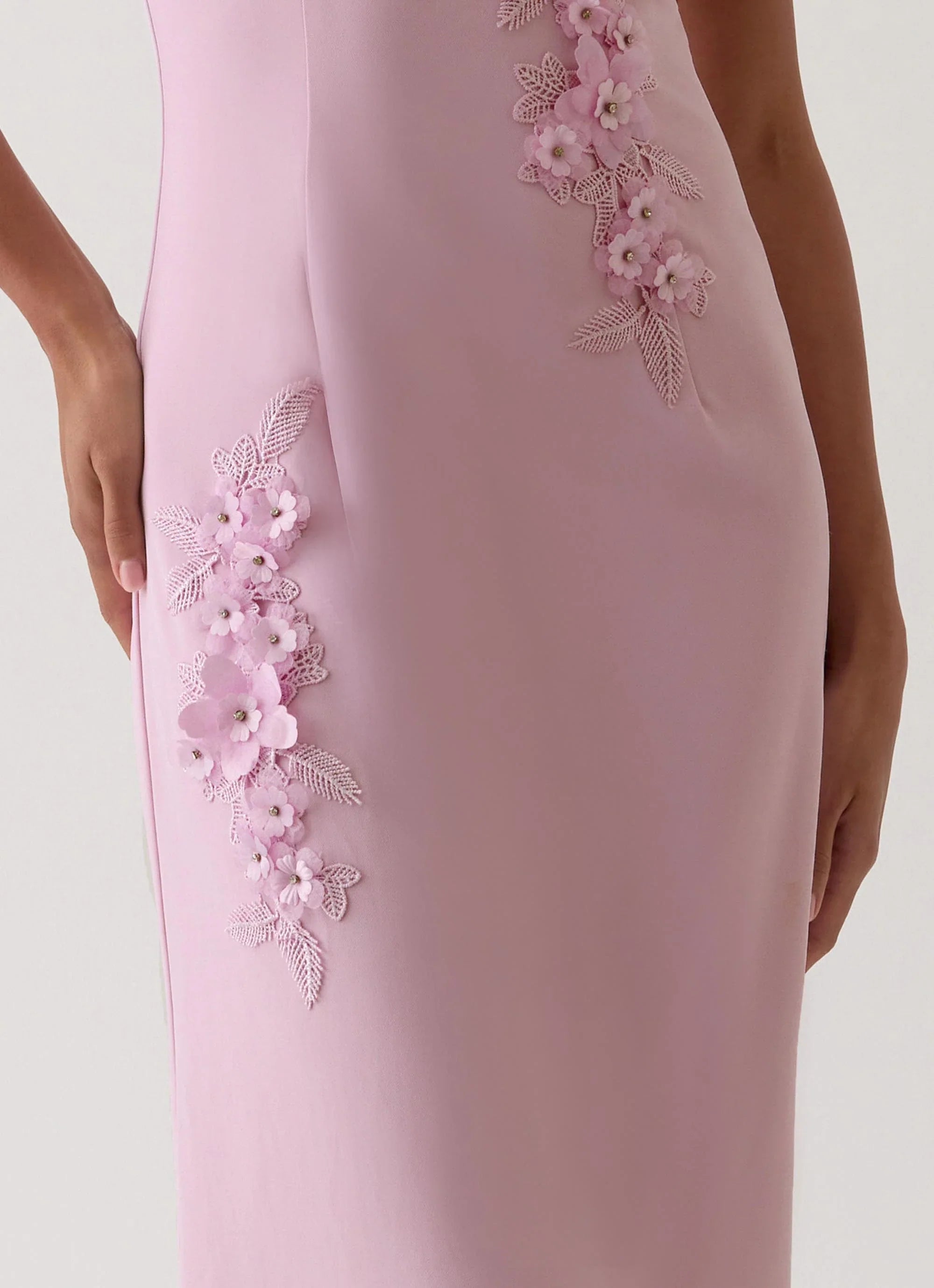 Monelise Strapless Maxi Dress - Pink