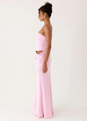Emory Corset Maxi Dress - Pink