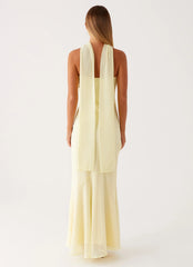 Under The Pagoda Maxi Dress - Yellow
