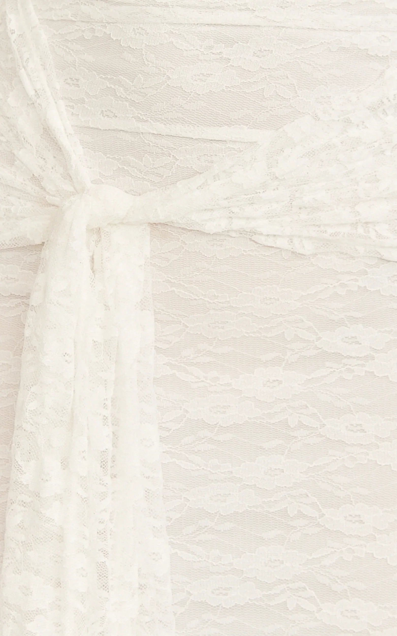 Melville Maxi Dress - Off Shoulder Long Sleeve Lace Dress in White
