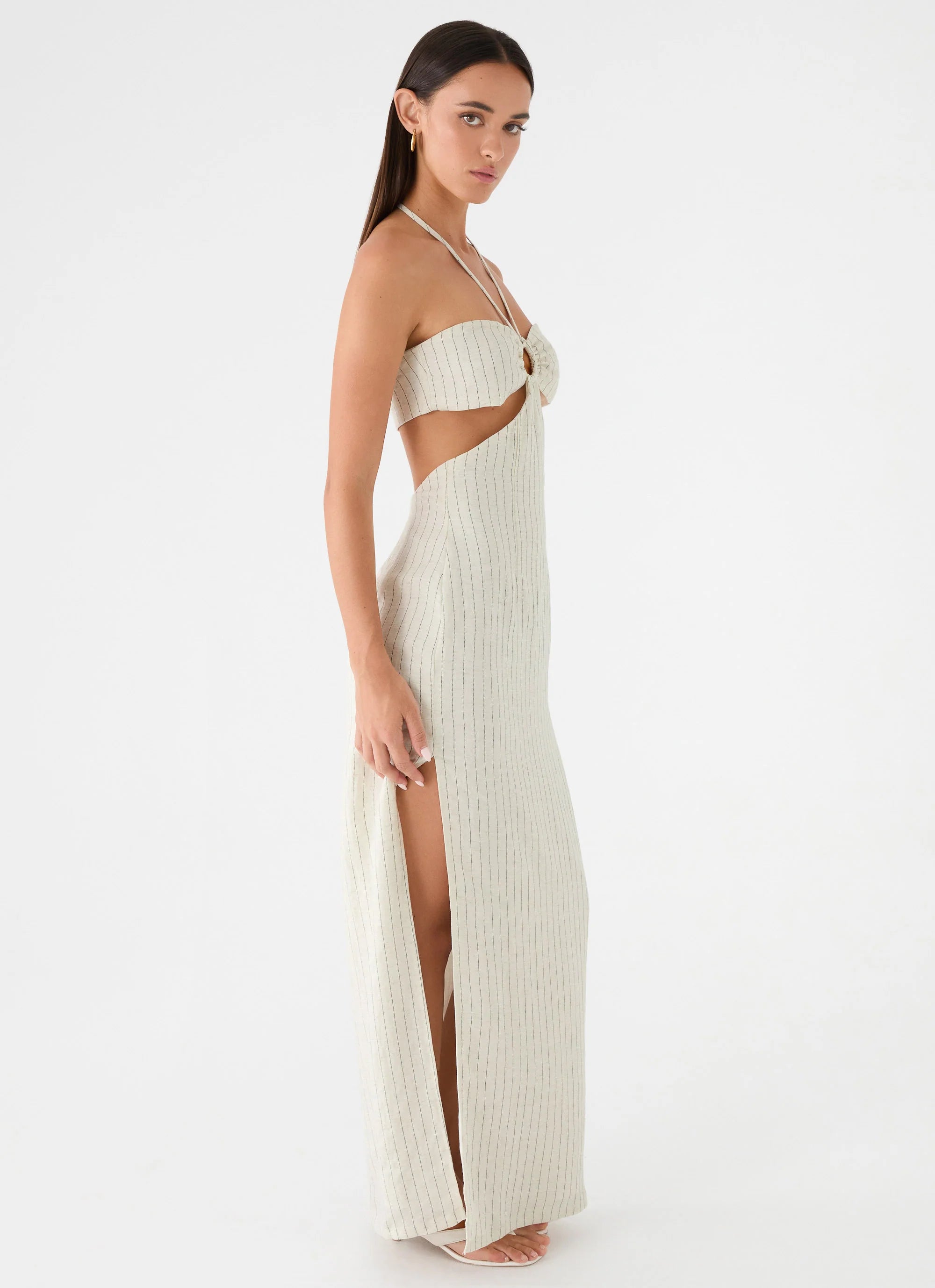 Laid Bare Maxi Dress - Desert Stripe
