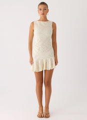 Adoria Mini Dress - Ivory