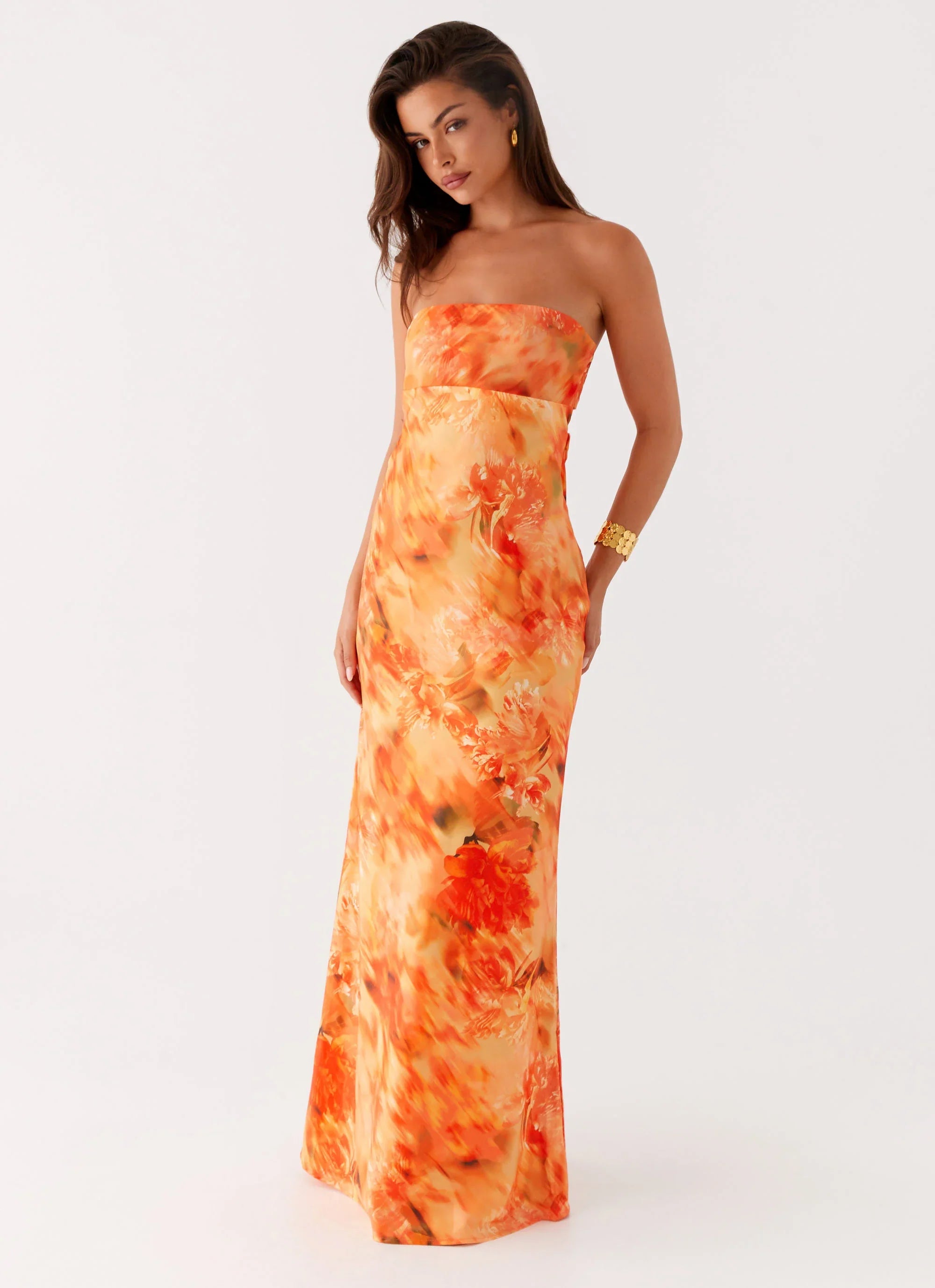 Carmen Maxi Dress - Sunset Floral