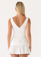 Gretel Mini Dress - White