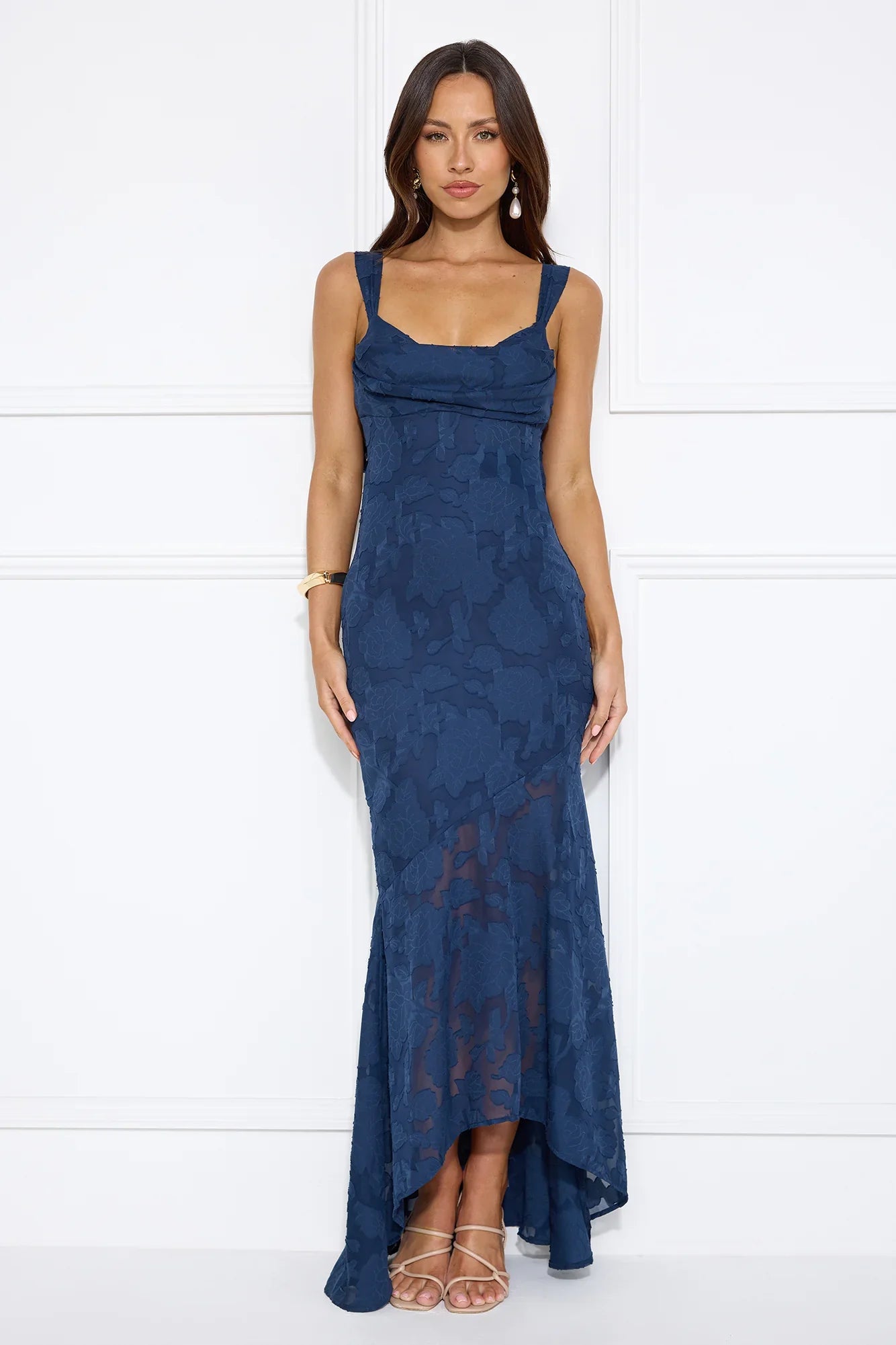 Enchanted Empire Maxi Dress Brown