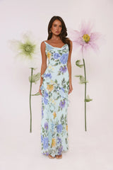 Petals Unfold Maxi Dress Print