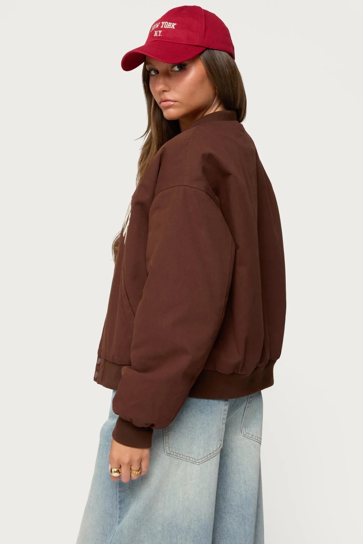 Big Apple Oversized Bomber Jacket