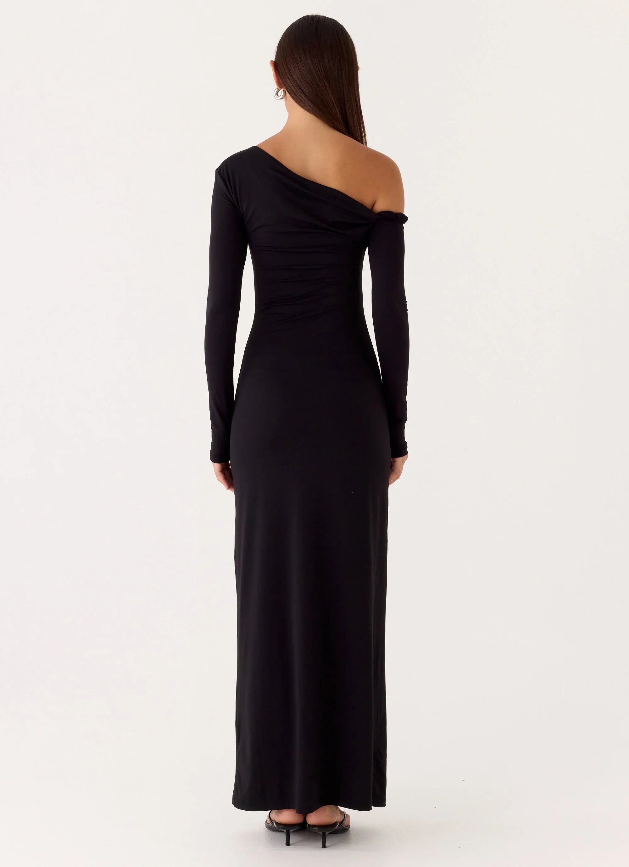Jordana Twist Maxi Dress - Black