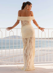 Gracie Twist Maxi Dress - Yellow