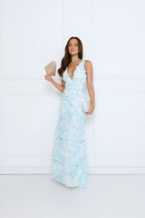 Too Pretty Tonight Maxi Dress Blue