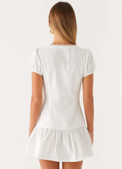 Simply Yours Mini Dress - White