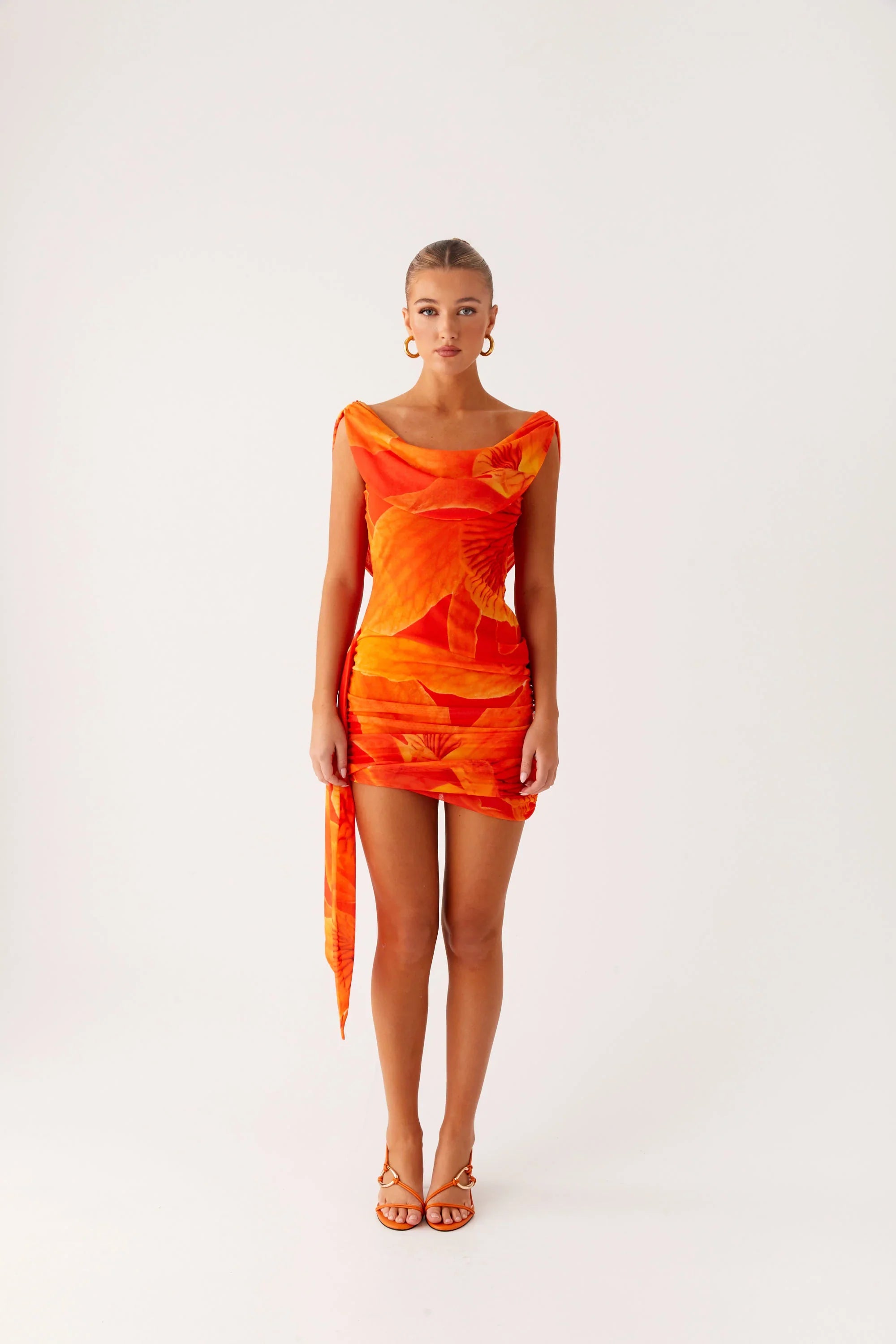 Good Fortune Mini Dress - Serene Orange