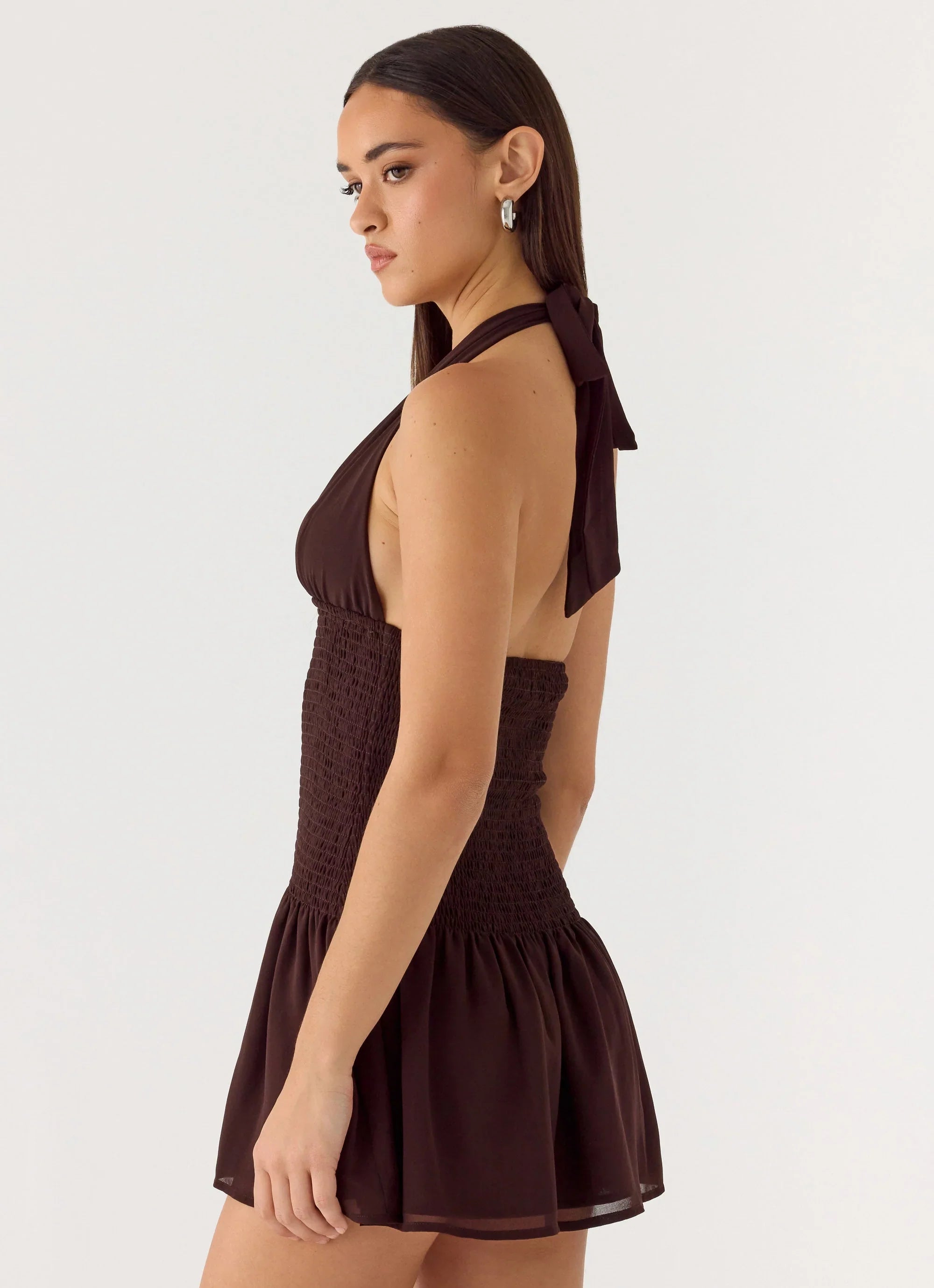 Holden Mini Dress - Chocolate