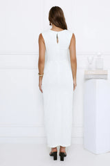 Country Air Midi Dress White