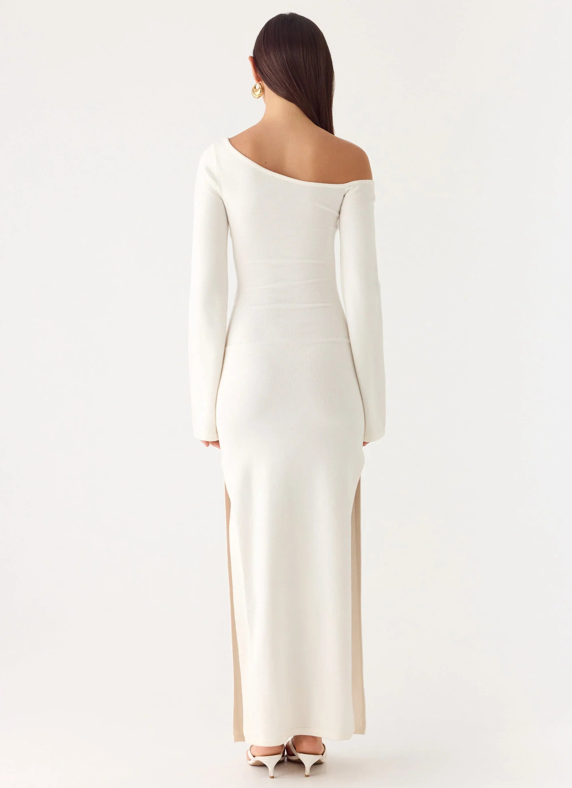 Kova Knit Maxi Dress - White