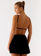 Play With Fire Mini Dress - Black