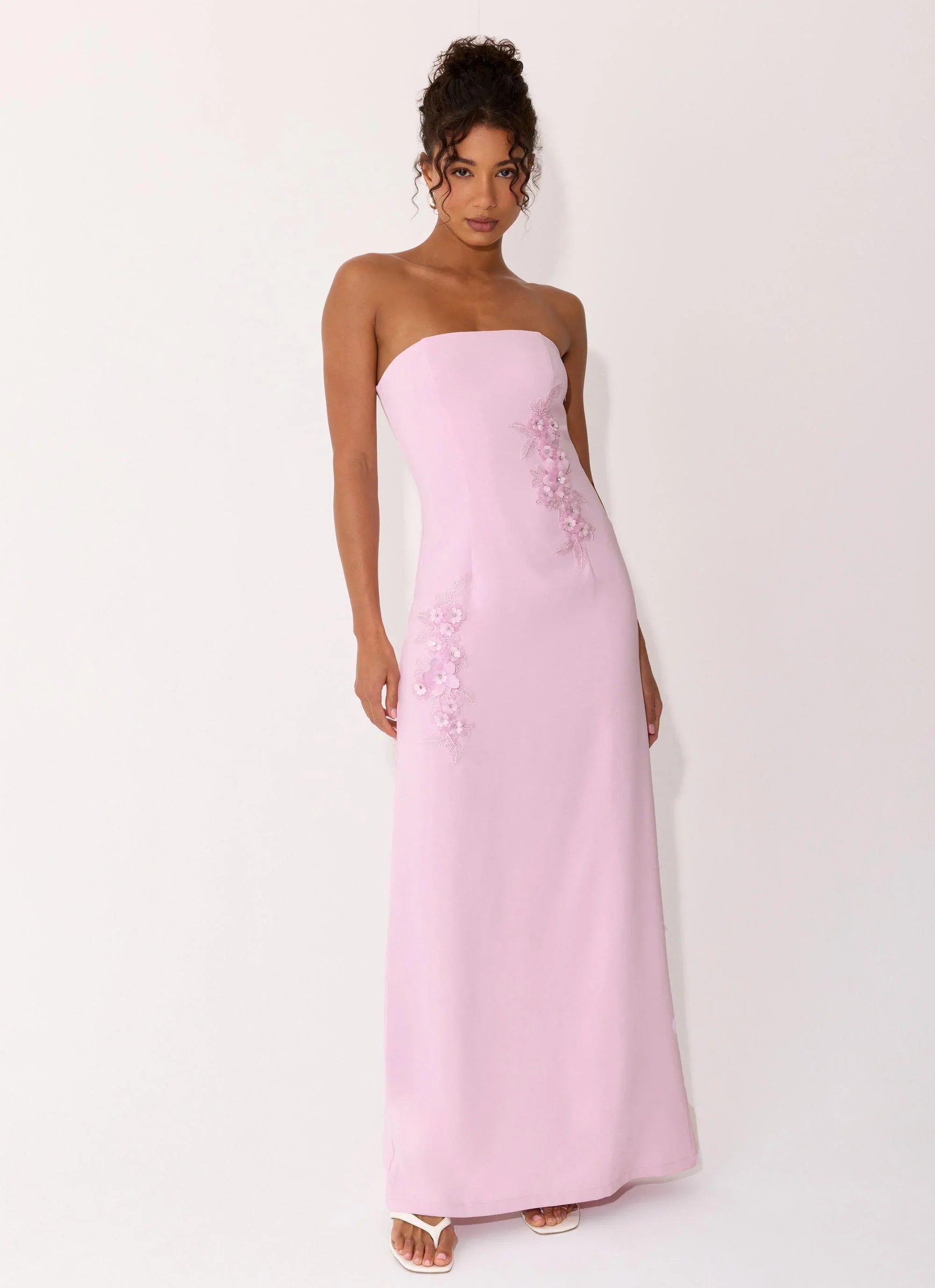 Monelise Strapless Maxi Dress - Pink