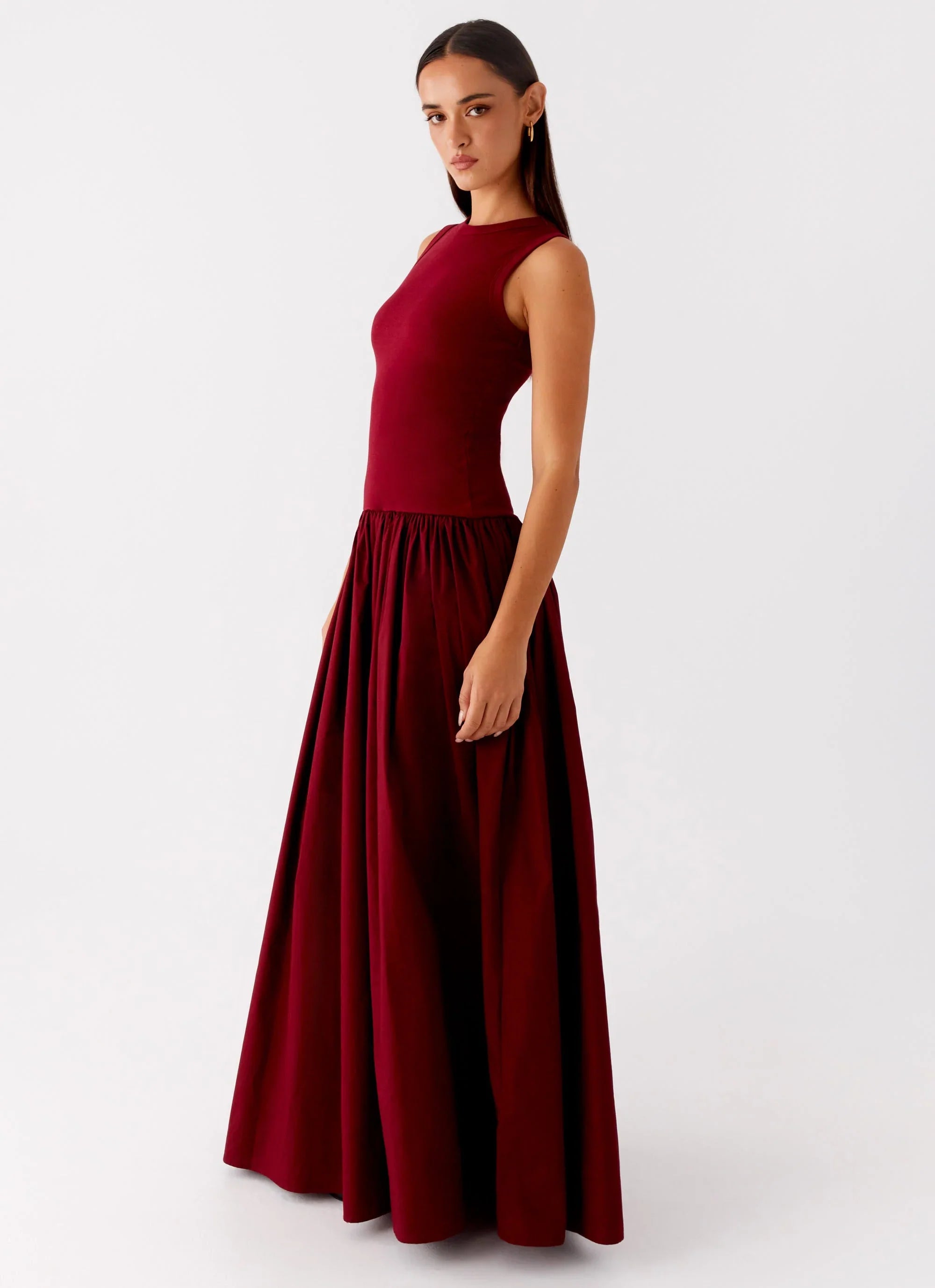 Shivani Maxi Dress - Maroon