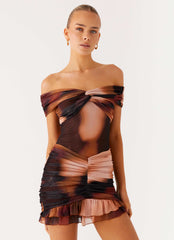 Frances Mini Dress - Black Gradient