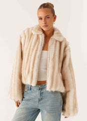 Naylor Faux Fur Jacket - Blonde