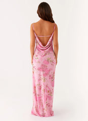 Orlando Maxi Dress - Pink Floral Print