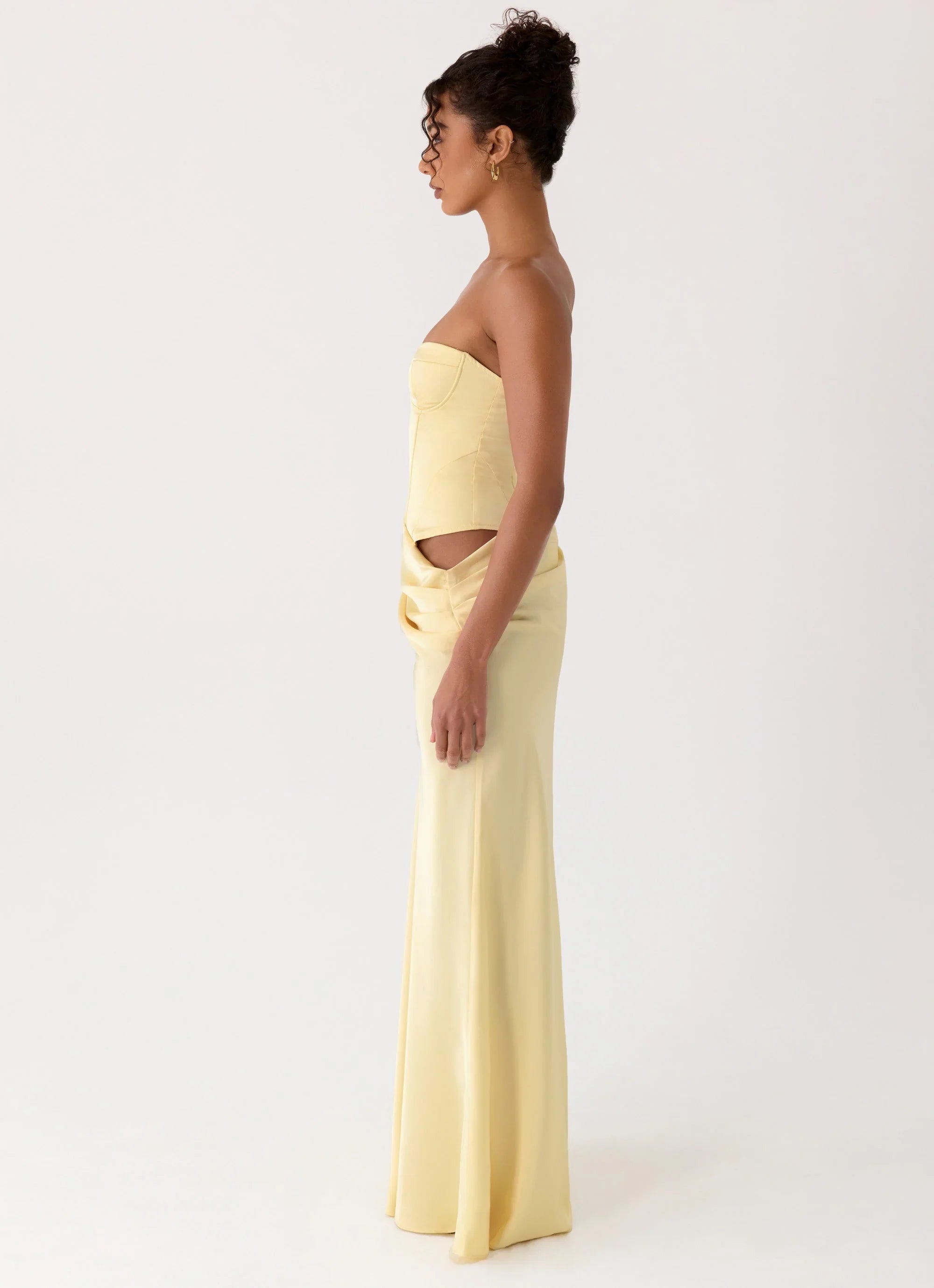 Emory Corset Maxi Dress - Yellow