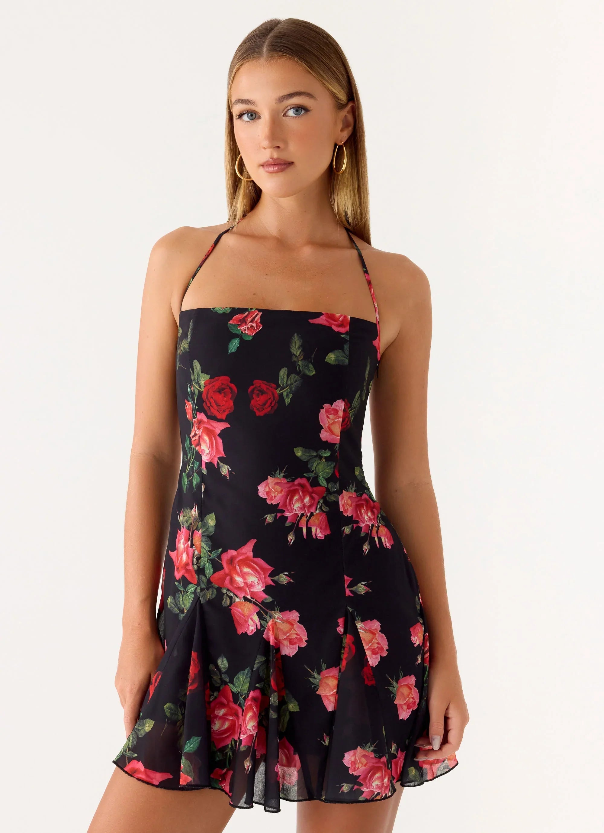 Nikyta Mini Dress - Midnight Bloom
