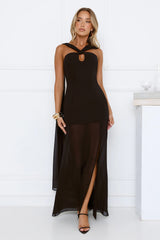 Dressed To Perfection Maxi Dress Black