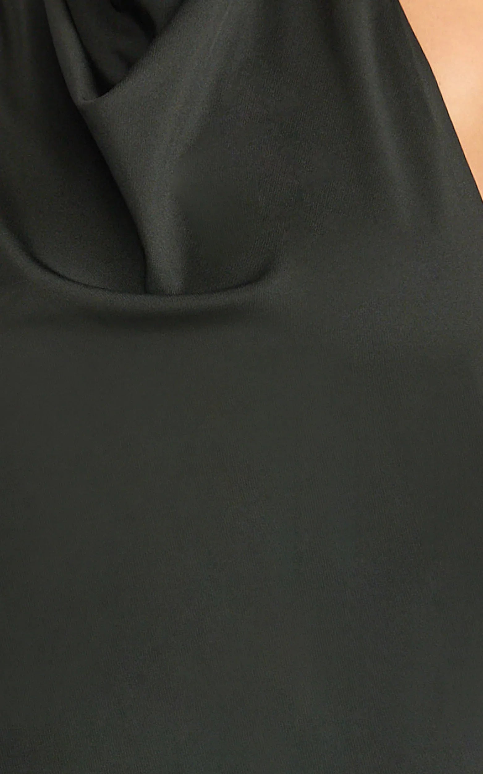 Sophia Maxi Dress - Backless High Cowl Neck Jersey Dress in Black