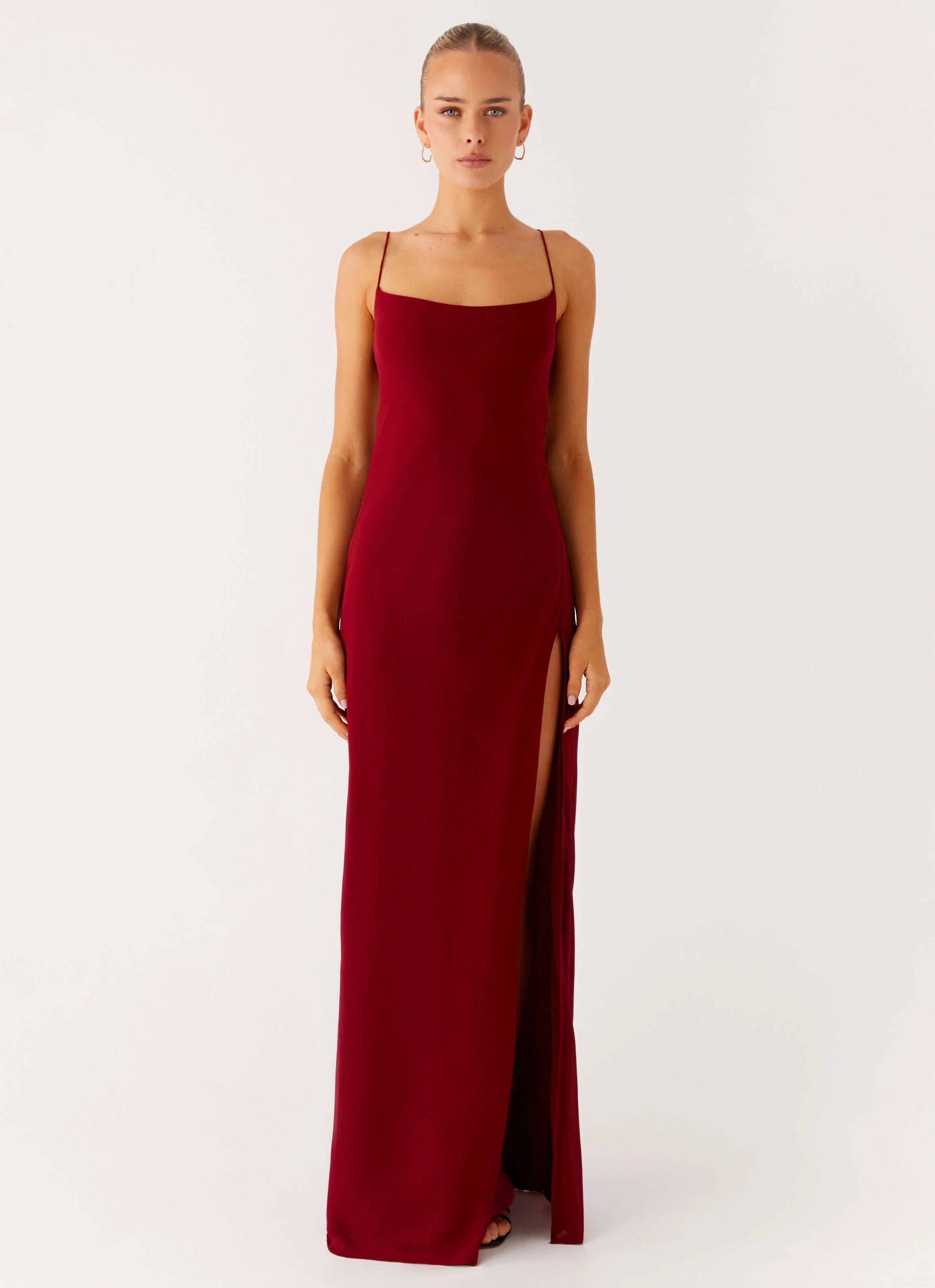 Alouette Maxi Dress - Burgundy
